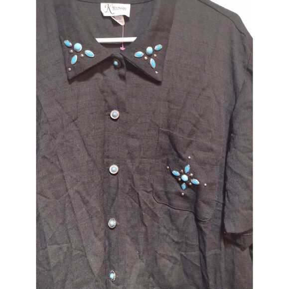 K Woman Women's Button Up Size 22W - Picture 2 of 2